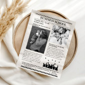 Moderne minimalistische afstudeerkrant