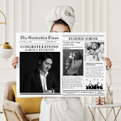 Moderne minimalistische afstudeerkrant