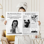 Moderne minimalistische afstudeerkrant