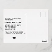 Moderne minimalistische Afstuderen 2023 Partij Folie Feestdagen Briefkaart (Achterkant)