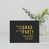 Moderne minimalistische Afstuderen 2023 Partij Folie Feestdagen Briefkaart (Staand Voorkant)