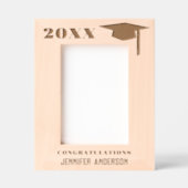 Moderne minimalistische Afstuderen foto Gegraveerde Lijstjes (Voorkant)