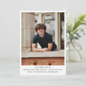 Moderne minimalistische Afstuderen fotoklasse van  Aankondiging (Staand voorkant)