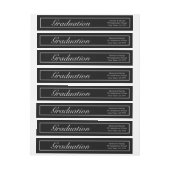 Moderne minimalistische Afstuderen Invitation Enve (Vel)