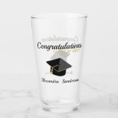 Moderne minimalistische Afstuderen klasse 2023 Glas (Achterkant)