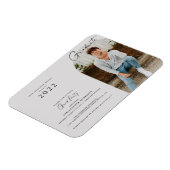 Moderne minimalistische Afstuderen Magneet (Linkerzijde)