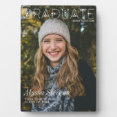 Moderne minimalistische Afstuderen overlay magazin Fotoplaat (voorkant)