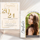 Moderne minimalistische Afstuderen uitnodiging 202