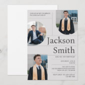 Moderne minimalistische Afstuderen verjaardag aanp Kaart (Voorkant / Achterkant)