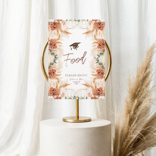 Moderne minimalistische Afstuderen voedsel Kaart