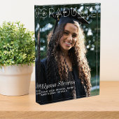 Moderne minimalistische Afstuderen witte overlay o Fotoblokken