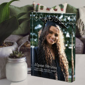 Moderne minimalistische Afstuderen witte overlay o Fotoblokken