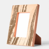 Moderne minimalistische agaat marmeren patroon gegraveerde lijstjes (Links)