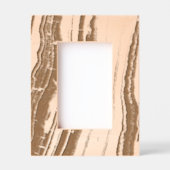 Moderne minimalistische agaat marmeren patroon gegraveerde lijstjes (Voorkant)