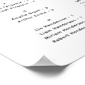 Moderne, minimalistische alfabetische zeegrafiek poster (Hoek)