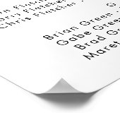 Moderne, minimalistische alfabetische zeegrafiek poster (Hoek)