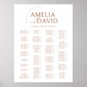 Moderne, minimalistische alfabetische zeegrafiek poster (Voorkant)