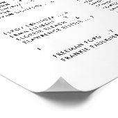 Moderne minimalistische alfabetische zitgrafiek poster (Hoek)