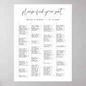 Moderne minimalistische alfabetische zitgrafiek poster (Voorkant)