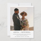 Moderne minimalistische all in one QR Code Photo W Kaart (Voorkant)