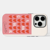 Moderne minimalistische Amour Heart Valentijnsdag Case-Mate iPhone Case (Achterkant (horizontaal))