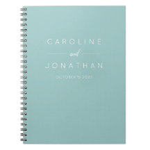 Moderne minimalistische Aqua Custom Wedding