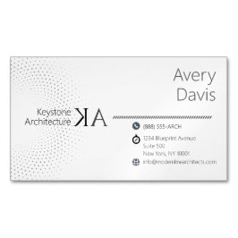 Moderne minimalistische architecten Visitekaartje Magnetisch Visitekaartje