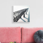 Moderne minimalistische architecturale brug - onei canvas afdruk (Insitu (Woonkamer))