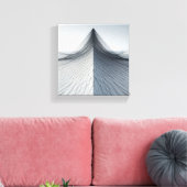 Moderne Minimalistische Architecturale Draadframe Canvas Afdruk (Insitu (Woonkamer))