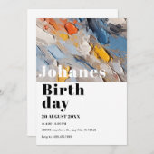 Moderne minimalistische artistieke kaart (Voorkant / Achterkant)