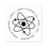 Moderne minimalistische atoommolecule uit het midd  zelfinktende stempel (Design)