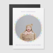 Moderne minimalistische Baby Fotoaankondiging (Voorkant / Achterkant)