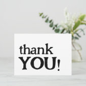 Moderne minimalistische Baby shower bedankkaart Kaart (Staand voorkant)