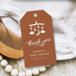 Moderne minimalistische Baby shower Favor Tags Cadeaulabel