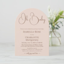 Moderne Minimalistische Baby Shower | Poederroze