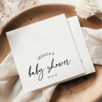 Moderne Minimalistische Baby Shower Servet