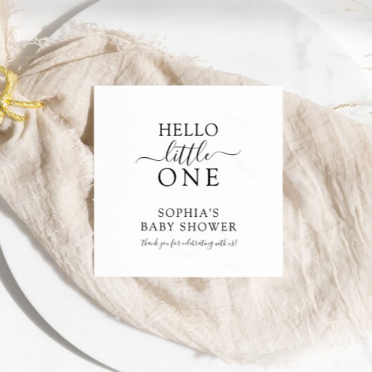 Moderne minimalistische Baby showers servetten
