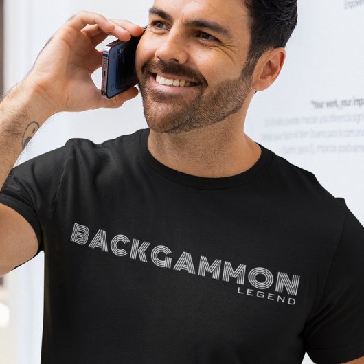 Moderne Minimalistische Backgammonliefhebber Custo T-shirt
