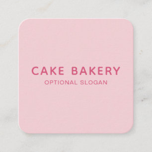 Moderne Minimalistische Bakkerij Bedrijfskaart I R Vierkante Visitekaartje