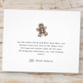 Moderne minimalistische bakkerij vakantie dank u flyer