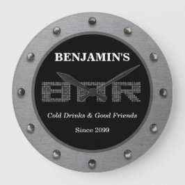 Moderne minimalistische bar wandklok