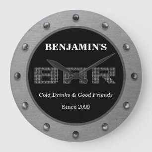 Moderne minimalistische bar wandklok