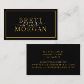 Moderne minimalistische barber-winkel haar Stylist Visitekaartje (Voorkant / Achterkant)