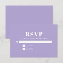 Moderne minimalistische bat Mitzvah Lavender Paars