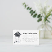 Moderne minimalistische BBQ Grill boeken voor Baby Informatiekaartje (Staand voorkant)