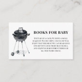Moderne minimalistische BBQ Grill boeken voor Baby Informatiekaartje (Voorkant)