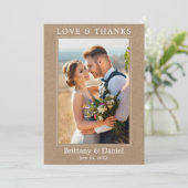 Moderne minimalistische Bedankt met een simpele br (Staand voorkant)