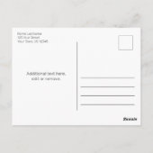 Moderne, minimalistische Bedankt met witte Afstude Briefkaart (Achterkant)