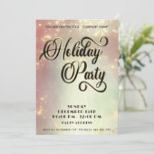 Moderne minimalistische bedrijfsfeestblush kaart (Staand voorkant)