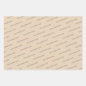 Moderne minimalistische bedrijfsnaam Verpakkingsbe Inpakpapier Vel (Voorkant)